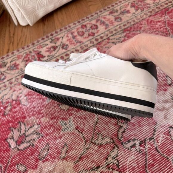 Marc Jacobs White Leather Grand Platform Sneakers - Picture 13 of 15